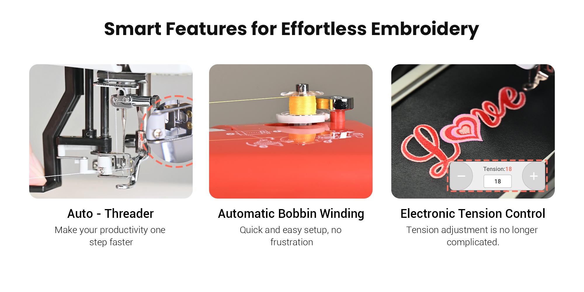 PooLin EOC06RE Computerized Embroidery Machine For Home Business Sewing Supplies Crafts PooLin EOC06RE Computerized Embroidery Machine For Home Business Sewing Supplies Crafts