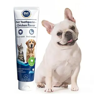 PetClear Enzymatic Pet Toothpaste for Dogs & Cats, Chicken & Milk Flavor, Plaque & Tartar Care, Fresh Breath, 4.23oz/120ml