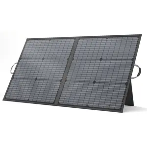 MHPOWOS 110W Portable Solar Panel, 110 watt 20V Monocrystalline Foldable Solar Charger Waterproof Foldable Solar Panel Power Backup for Power Station, 23.5% High Efficiency IP67 Waterproof for Camping RV Blackout Off Grid