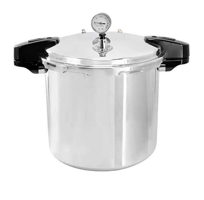 MegaChef 24 Qt Stovetop Pressure Canner, Aluminum Pressure Cooker Pot, Large Canning Pot, Pressure Cooking Machine, Home Canning Equipment, Kitchen Appliance, Fast Cooking, Meal Prep, Durable Design