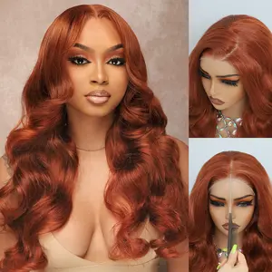 Auvzy 4X6 Glueless Wear to Go Wig Body Wave Synthetic Wig Pre Plucked Hairline Pre Cut for Women Soft and Bouncy 180 Density Wigs for Women No Glue 3 Seconds for Beginners with Summervibes