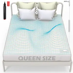 FZF Grounding Sheets Queen Size, Organic Cotton 95%+Pure Silver 5%, Bed Sheets,Fitted Bed Sheet with Grounding Cord for Sleep (Queen, White - 60"x 80"x 15" Deep)