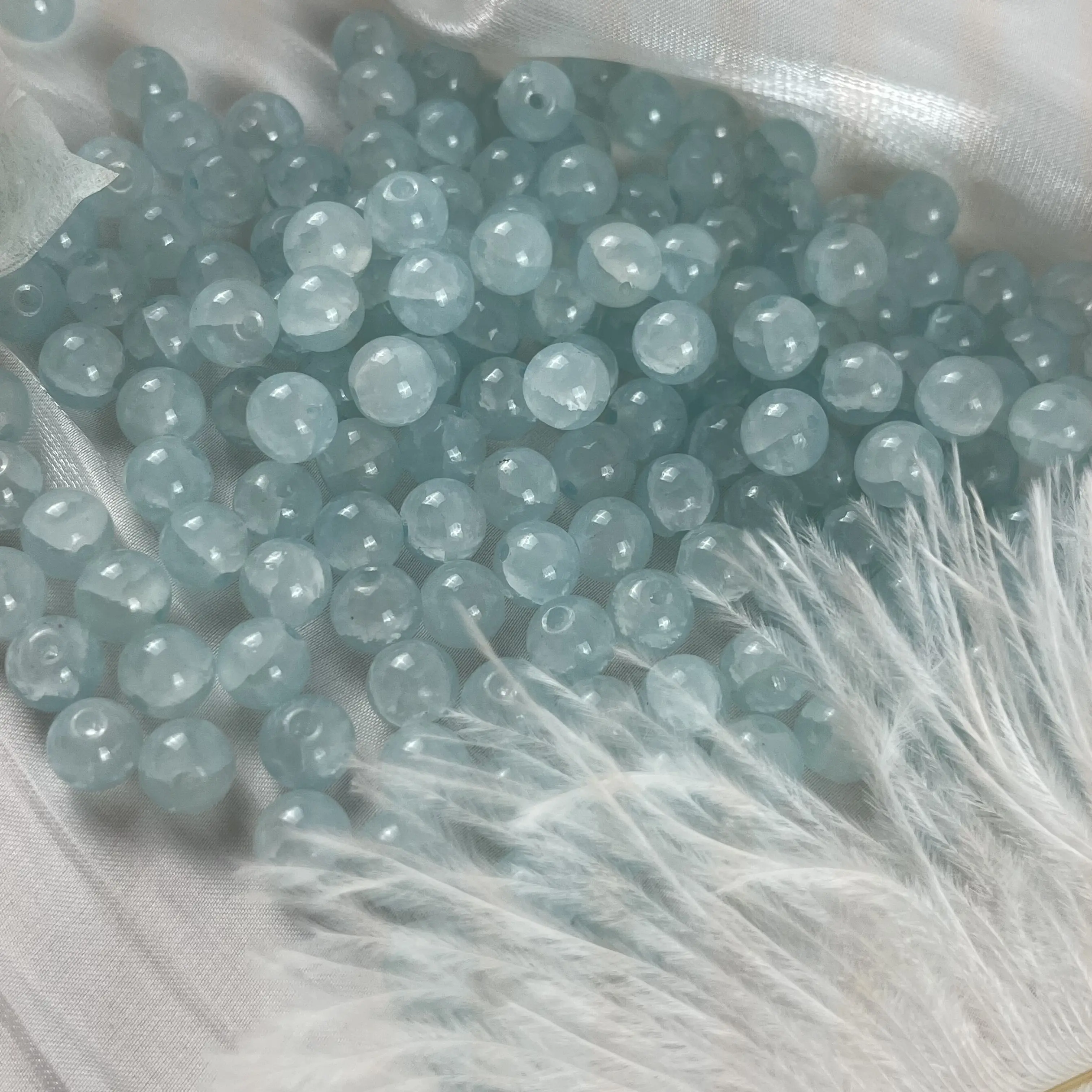 [G24]8mm crackle bead 40ml