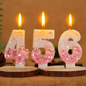 1pcs Dinosaur-Themed Number First Birthday Candles, Handmade Dinosaur Party Decorations, Ornaments, Happy Birthday Cake Toppers, Anniversary Party Supplies