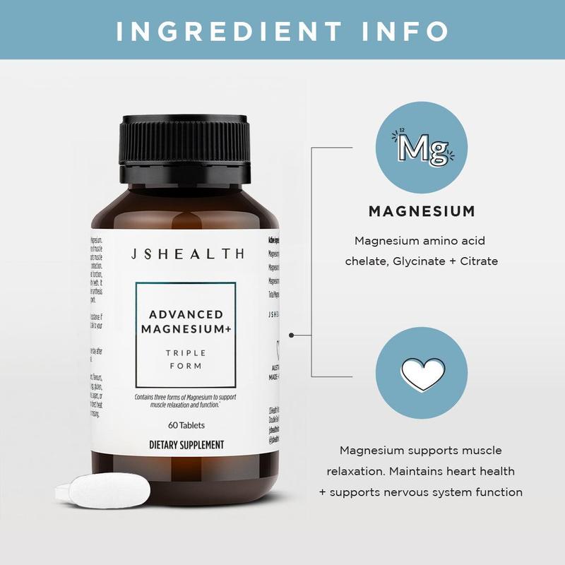 JSHealth Community Favorites Bundle - Detox + Debloat & Advanced Magnesium+ Tablets for Digestive Health and Muscle Relaxation - Vegan Formula - 60 Tablets Each Supplement Healthcare