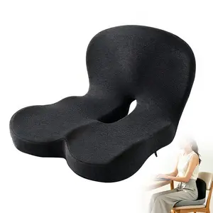 CYDriveMate Car Seat Cushion Memory Ultra Soft Back Cushion Pad Breathable Hollow Design Non Slip Driver Seat Pillow Comfort for Long Sitting Hours Auto Truck Vehicle Front Seats Interior Accessory Gifts for Dad Boyfriend Road Trip Essentials