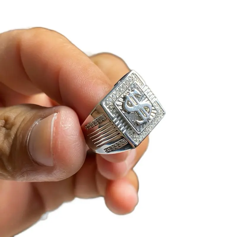 Anillo de Plata 925 Size 10 Italian Silver Guaranteed for Men Spectacular Design