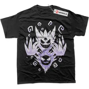 Gatsly vs Mega Gengar Shirt, Pokemon Shirt, PKM Shirt, Anime Shirt,Vintage T-Shirt,Graphic Tee, Y2k, Unisex T-Shirt, Gift For Men Women Womenswear Menswear Top Streetwear