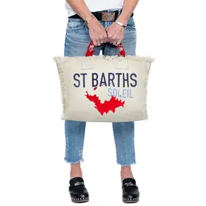 St. Barths Fringe Canvas Tote Bag