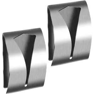 Towel Hook Holder Grabber Self Adhesive Stainless Steel Kitchen Dish Towel Holder Rack Wall Mount Towel Hangers  Towel Holder for Bathroom Kitchen, Non-Drilling