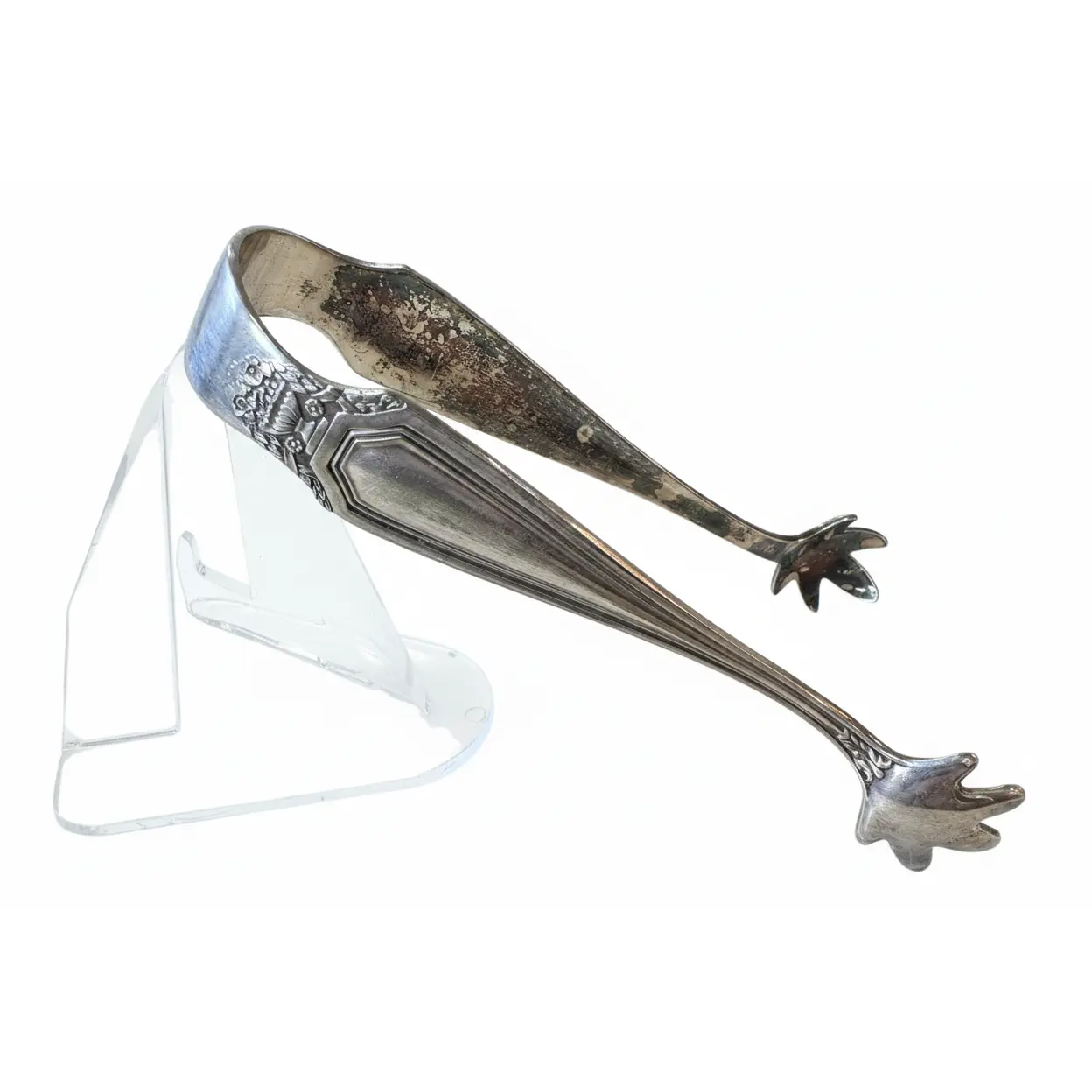 Silverplated Bird Claw Tongs - Ice Cube/Sugar Tongs - 4.17 Inches