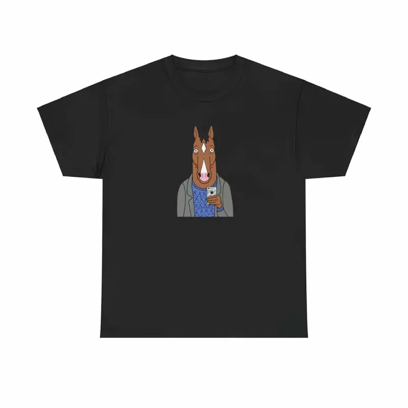 T-shirt BoJack Horseman – Coton, Manches Courtes – Unisexe – Neuf