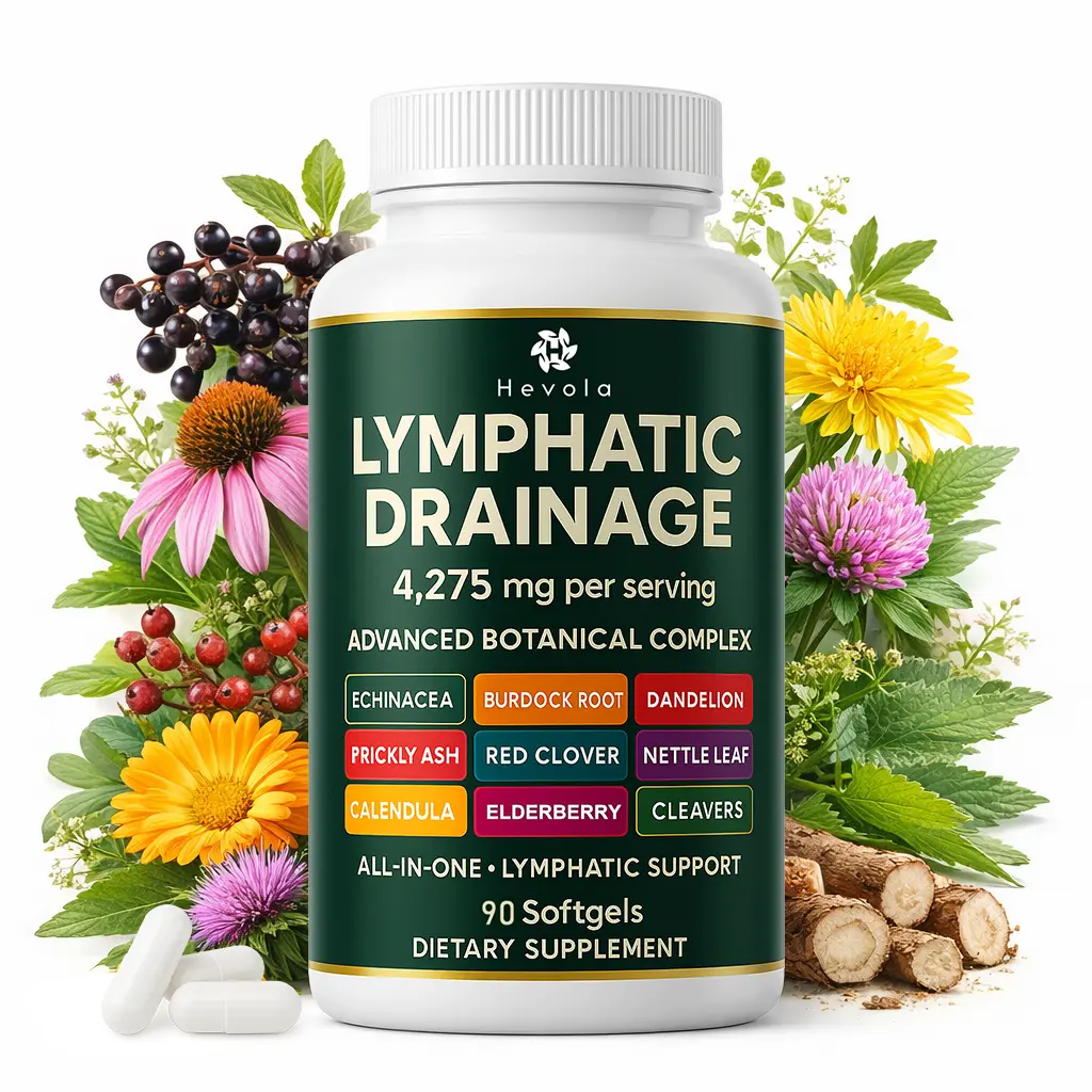 Lymphatic Drainage Supplement, 60 Capsules, 4275mg Lymph System
