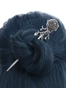 Vintage Viking Rose Hair Pin, Fashion Personalized Trendy Hair Accessory, Norwegian Style Party Decoration, Valentine's Day Gift, Goddess Hair Clip