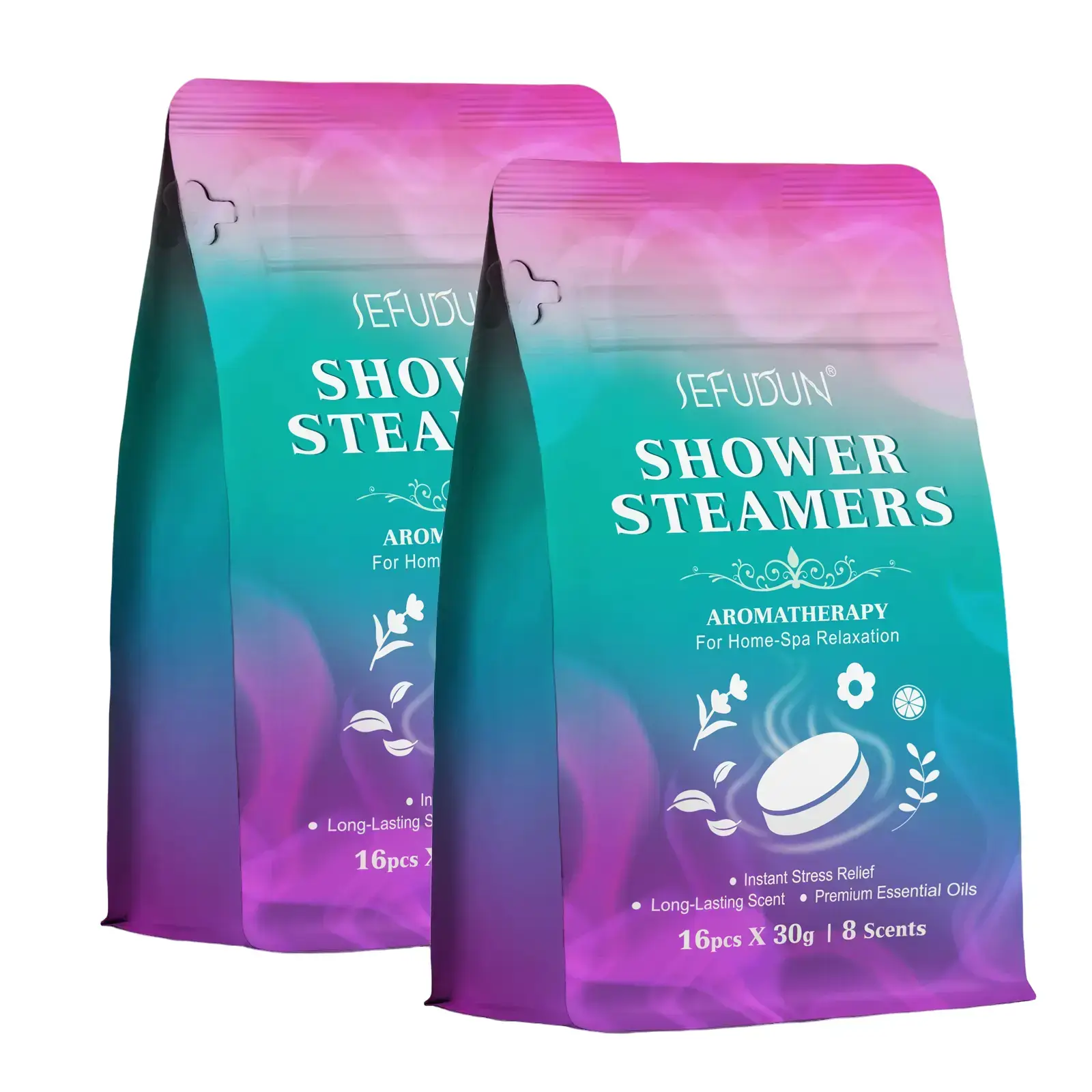 Sefudun Essential Oil Bath Bomb Tablets 16p, Relaxing Spa Experience, Natural Ingredients, Creates Bubbles When Added to Water, Shower Products