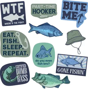 Fishing Sticker Extra Large Stickers for Adults Funny Adhesives with Memes Funny Stickers with Colorful Graphic Decals Funny Fishing Multi Fishing Sticker Extra Large Stickers for Adults Funny Adhesives with Memes Funny Stickers with Colorful Graphic Decals Funny Fishing Multi