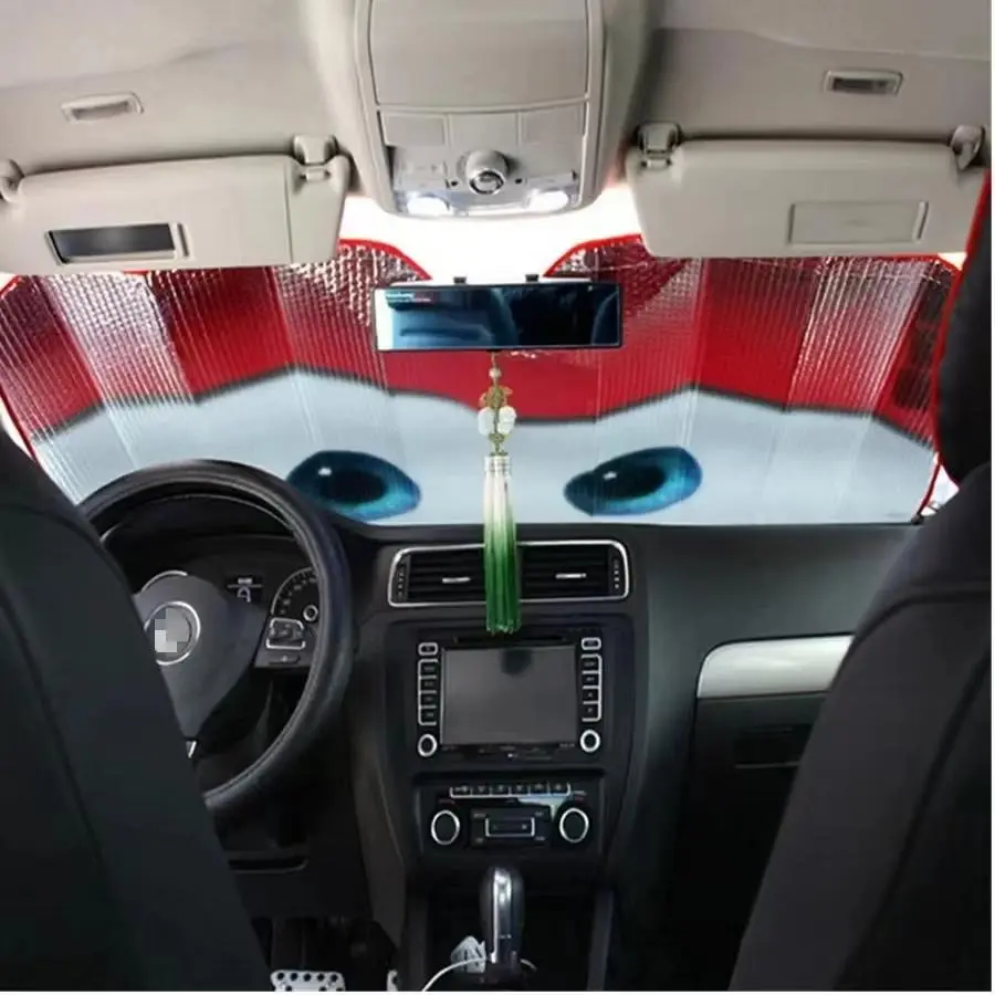 Car Solar Protection 4 Colors Eyes Heated Windshield Sunshade Car Window Windscreen Cover Sun Shade Auto Sun Visor Car-Covers Does not apply