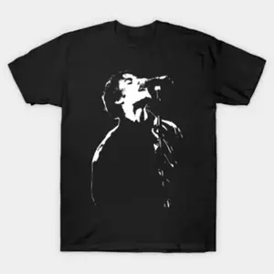 Liam Act Silhouette T-Shirt, Retro Minimalist Graphic Tee for Men Women, Vintage Aesthetic Unisex Shirt, Trendy Streetwear Art Tee, Casual Fashion Gift