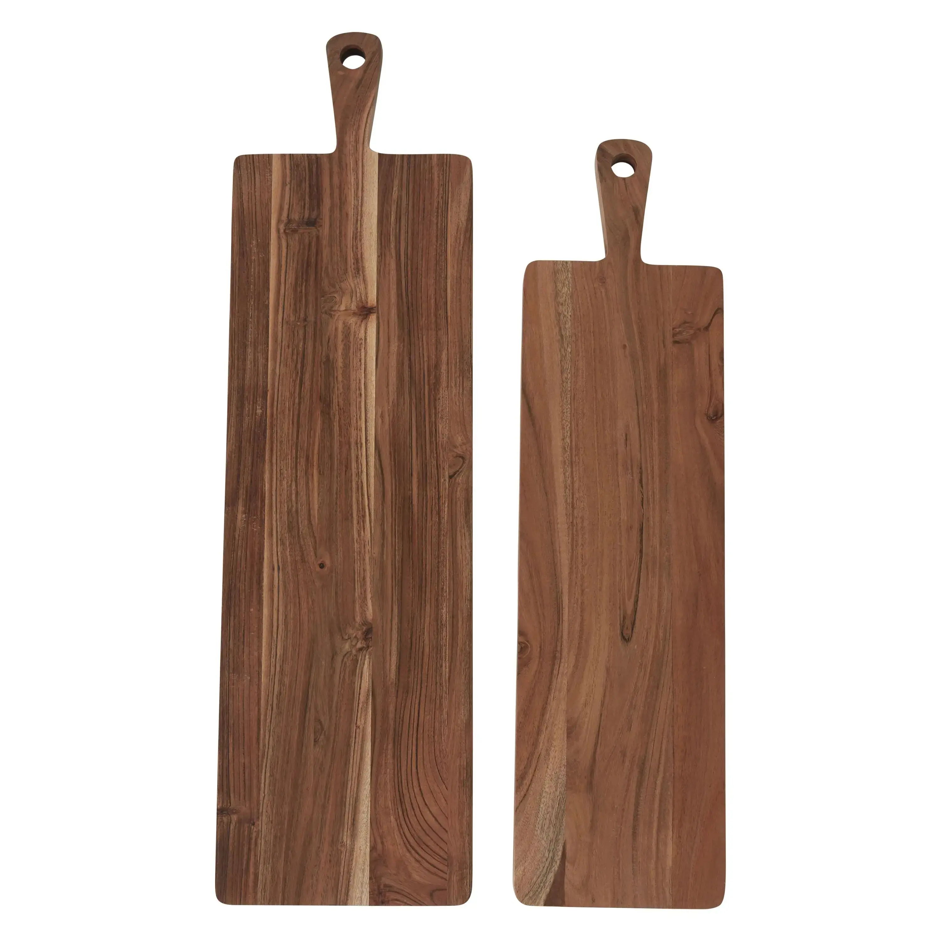 Natural Wood Rectangular Kitchen Cutting Board - Charcuterie Serving Tray, Available in 2 Sizes