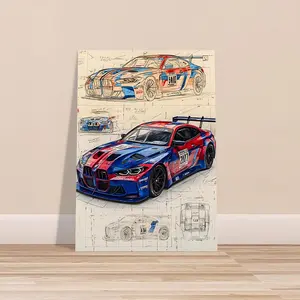 [NEW ARRIVAL] BMW Poster - Iconic Sports Car Wall Art - Stylish Decor for Garage, Home, or Office - Perfect Gift for BMW Fans & Car Enthusiasts