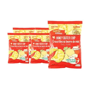 HAITAI Calbee Honey Butter Chips - Maple Flavor 60g x 5 Pack | Korean Snack