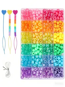 900pcs 6mm Rainbow Color Beads, DIY Jewelry Making Kit, Friendship Bracelet Set, Handmade Gifts, Craft Supplies, Fashion Accessories, DIY Beading Accessories