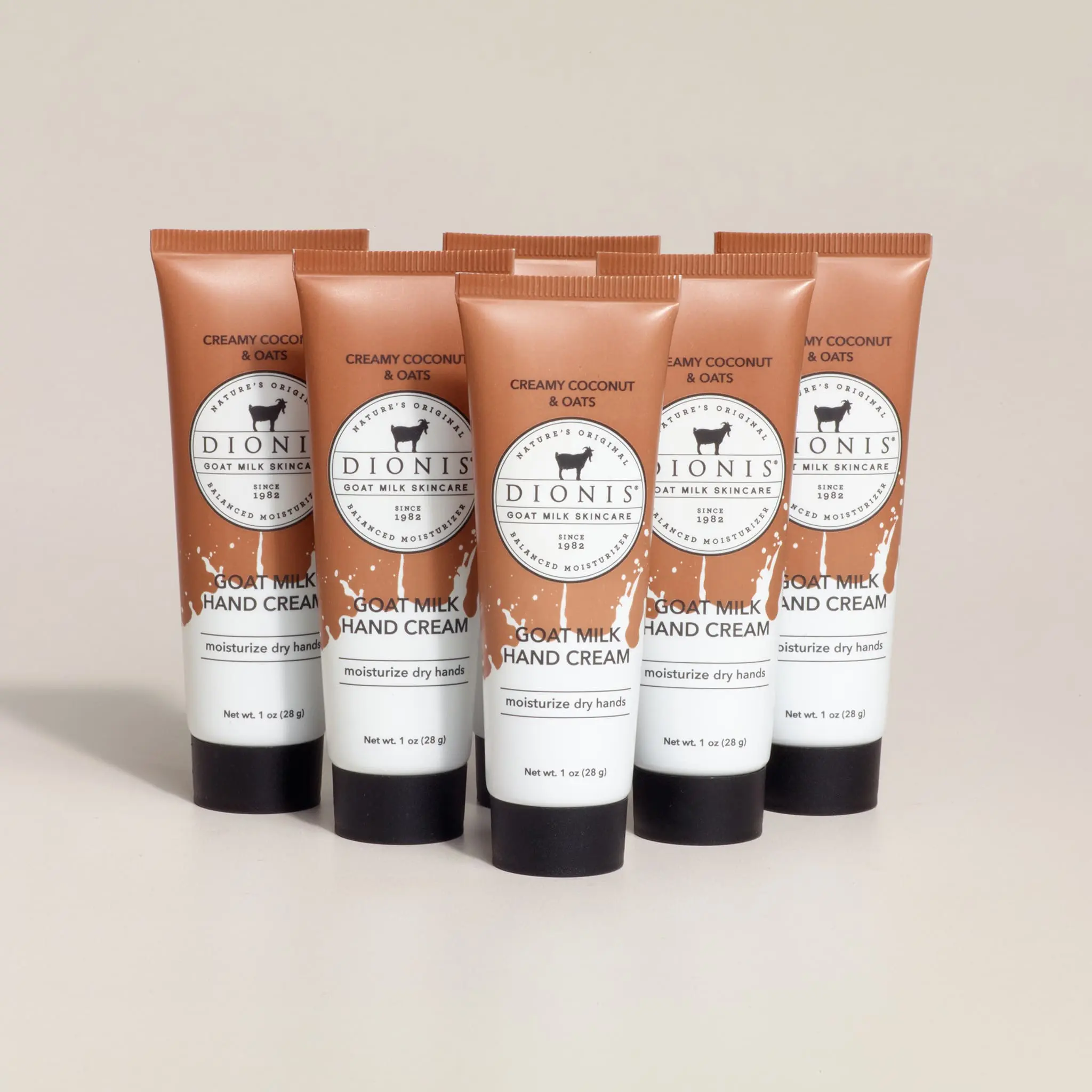 Creamy Coconut & Oats Goat Milk Hand Cream, Set of 6