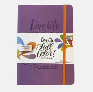 Twilight Lavender Live Life in Full Color Hardcover Blank Page Notebook