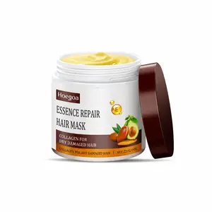 HOEGOA Essence Repair Hair Mask, Keratin & Collagen Deeply Repair Damaged Hair, Seals in Moisture for Silky Shine, Smooths Frizz & Split Ends, Lightweight Daily Use, All Hair