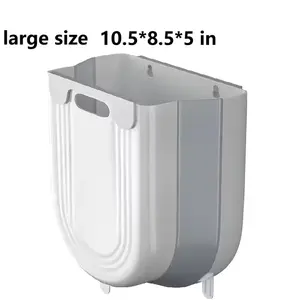 Large Wall-Mounted Kitchen Trash - Space-Saving Plastic Waste Bin for Easy Storage & Organization, Ideal for Small Spaces, Modern Kitchen Design, for easy Access Trash Container|Sleek Finish|Durable Plastic Construction（10.5*8.5*5in）
