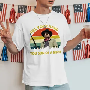 John Wayne Legend Fill Your Hand Graphic T-Shirt, John Wayne Rooster Cogburn Shirt, Vintage Western Old Movie Quote Tee, Retro Cowboy Sweatshirt, Gift For Him T1226