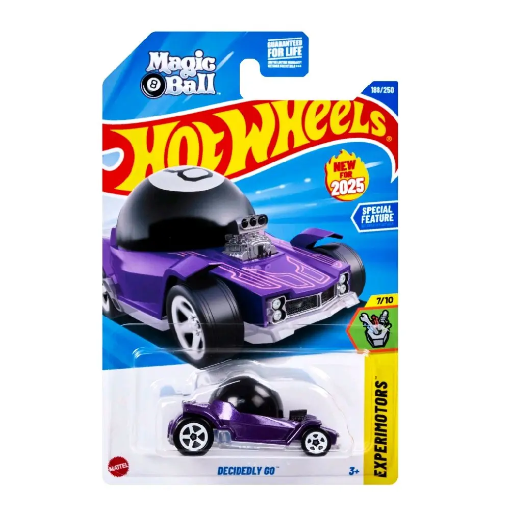 Hot Wheels Decidedly Go Purple #188 Magic 8-Ball Mainline Diecast Collectible Model Car, Replica Diecast Toy, Diecast Cars, Collector Model Car