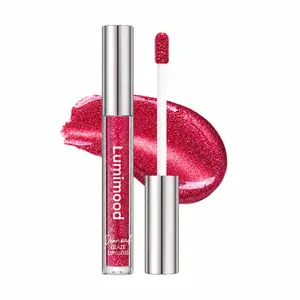Lumimood Shimmer Smooth Glitter Lipgloss, Glossy Cosmetic with Lightweight Formula, Hydrating & Long-Lasting Makeup lip