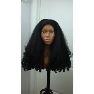 Tisha Curly Afro Kinky Head band wig