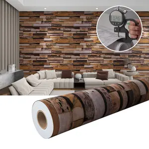 1 Roll Vintage Brick Pattern Wallpaper – Self-Adhesive Brick Wall Décor Sticker for Walls, Easy to Remove, Durable Vinyl Material, Waterproof, Realistic Textured Design, Perfect for Home Décor and Wall Decoration