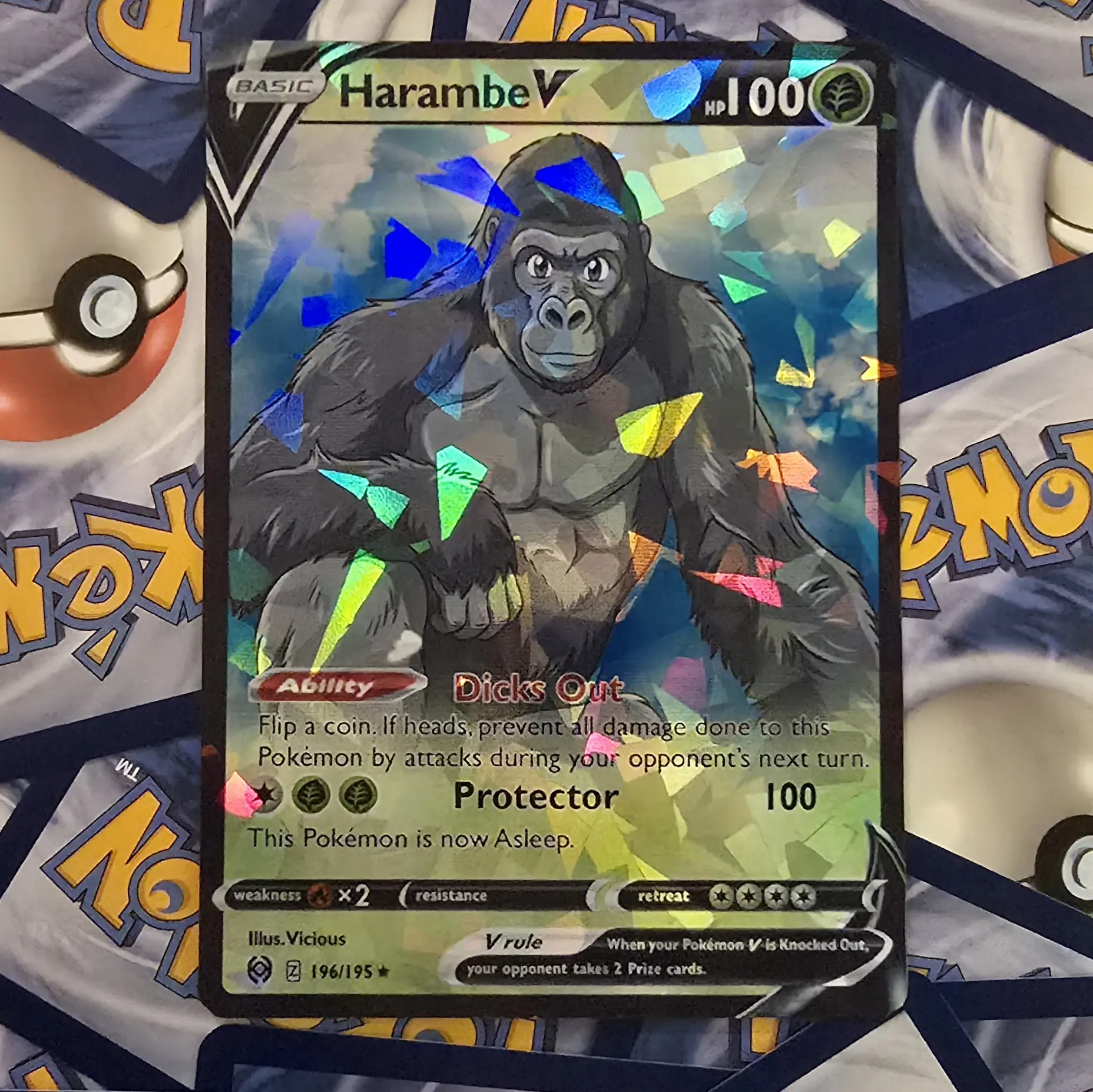 Harambe Pokemon Card Harambe Pokemon Card