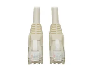 Tripp Lite TRL-N201-025-WE 25 ft. Cat6 Gigabit Snagless Molded RJ45 Male to Male Patch Cable, White