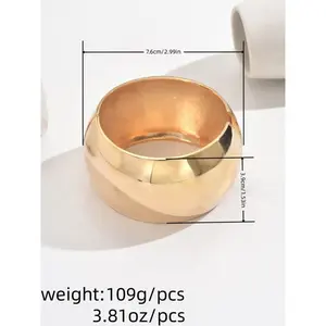 choice of all Gold Chunky Bangles Bracelets for Women Big Thick Gold Bangles Large Cuff Bracelet Stack Non Tarnish for Women Fashion Jewelry Christmas Stocking Stuffers Plated Centenario Pendant Necklace heart ring asher cut marquise engagement cuban link