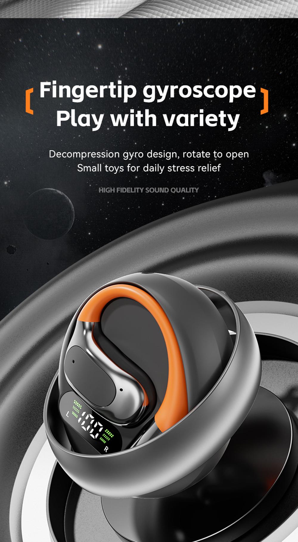 KEAI M113 Bluetooth Wireless 5.4 Earbuds, 2-in-1 OWS Rotatable Bluetooth Earbuds with USB C Charging Case, Suitable for Office, Travel, Sports, Learning