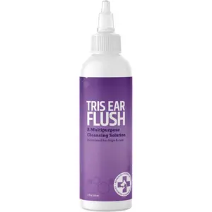 Ear Cleaner for Dogs & Cats - Ketoconazole Infection Treatment, Gentle Tris Flush Formula - 12 oz Safe Solution, Soothing & Effective Care, Reusable Bottle for Regular Use enamel repair care kit dog anxiety pet  finds  ear  covers hartz products