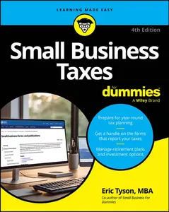 Small Business Taxes for Dummies -- Eric Tyson - Paperback