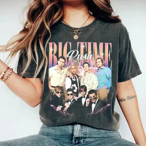 Vintage Big Time Rush Bootleg T-Shirt, Retro Big Time Rush Concert Music 90s Shirt, Fans Homage Woman Tee Shirt, Womenwear