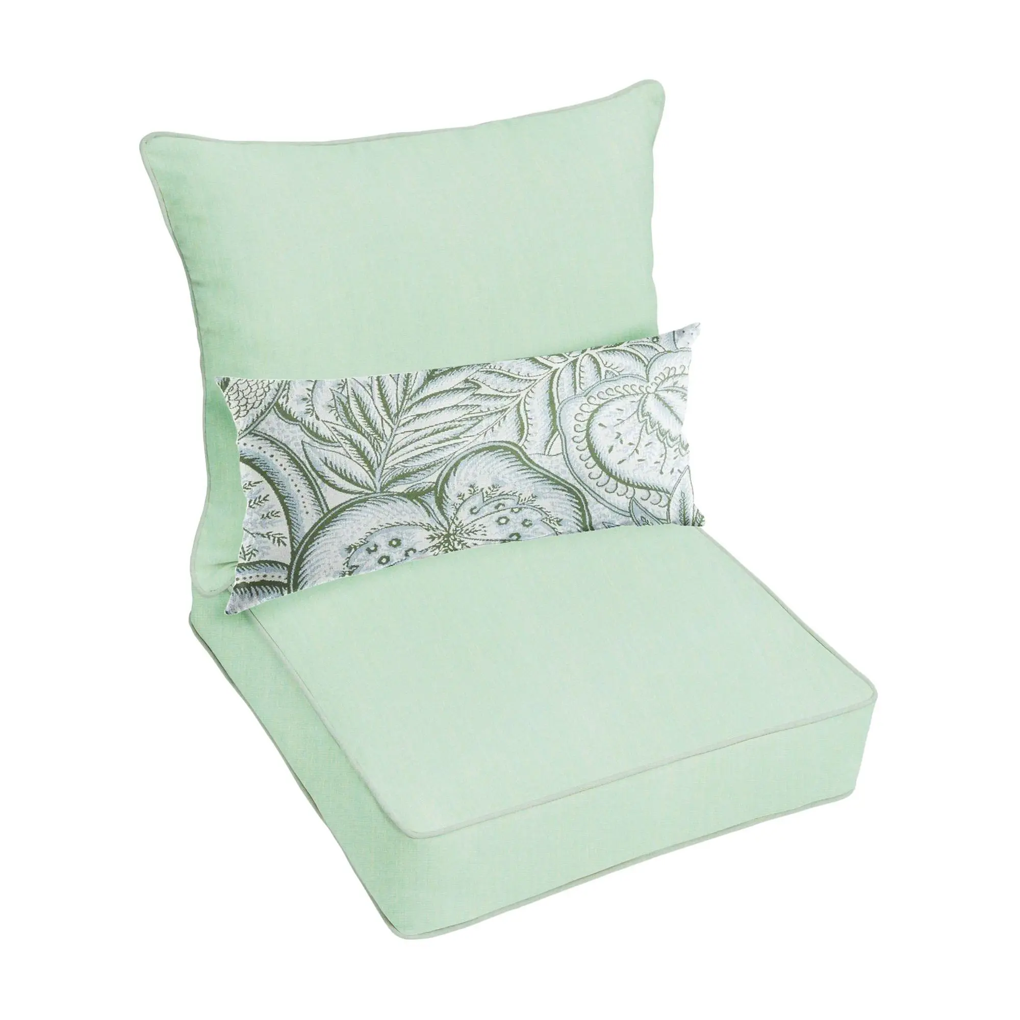 23x25x5 Sunbrella Deep Seating Set w Sensibility Spring Lumbar