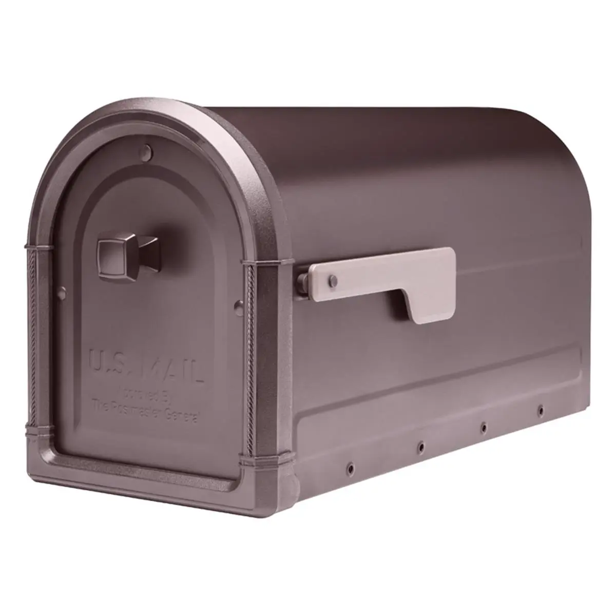 Architectural Mailboxes Roxbury Rubbed Bronze Galvanized Steel Post-Mounted Mailbox - Outdoor Door-Compatible, Creative Design, 6.56 lbs, 8.86 in W, 10.89 in H, 20.60 in Length, US Postmaster General-Approved