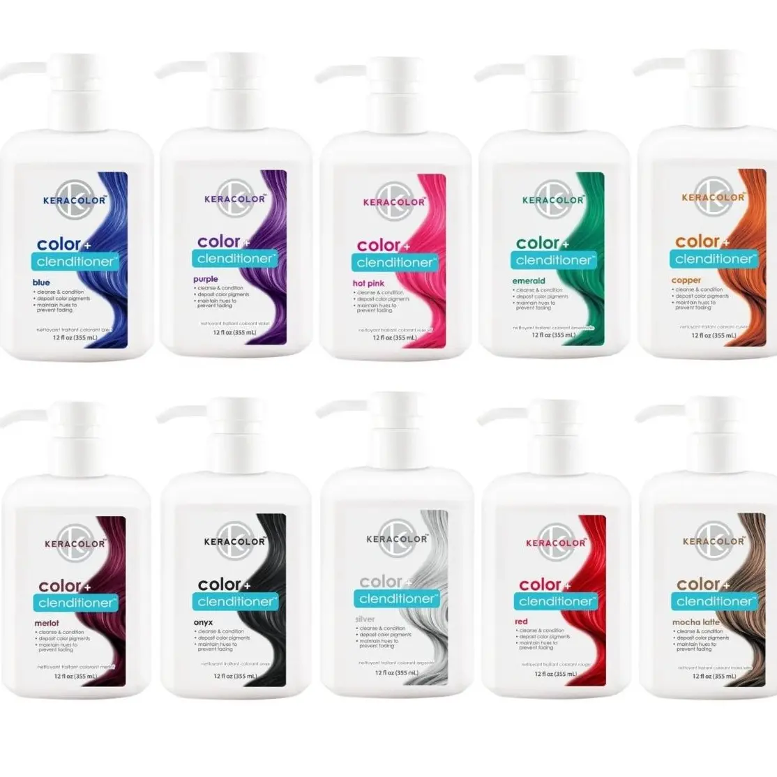 Keracolor Color + Clenditioner – Color Depositing for Vibrant Hair 12 ...