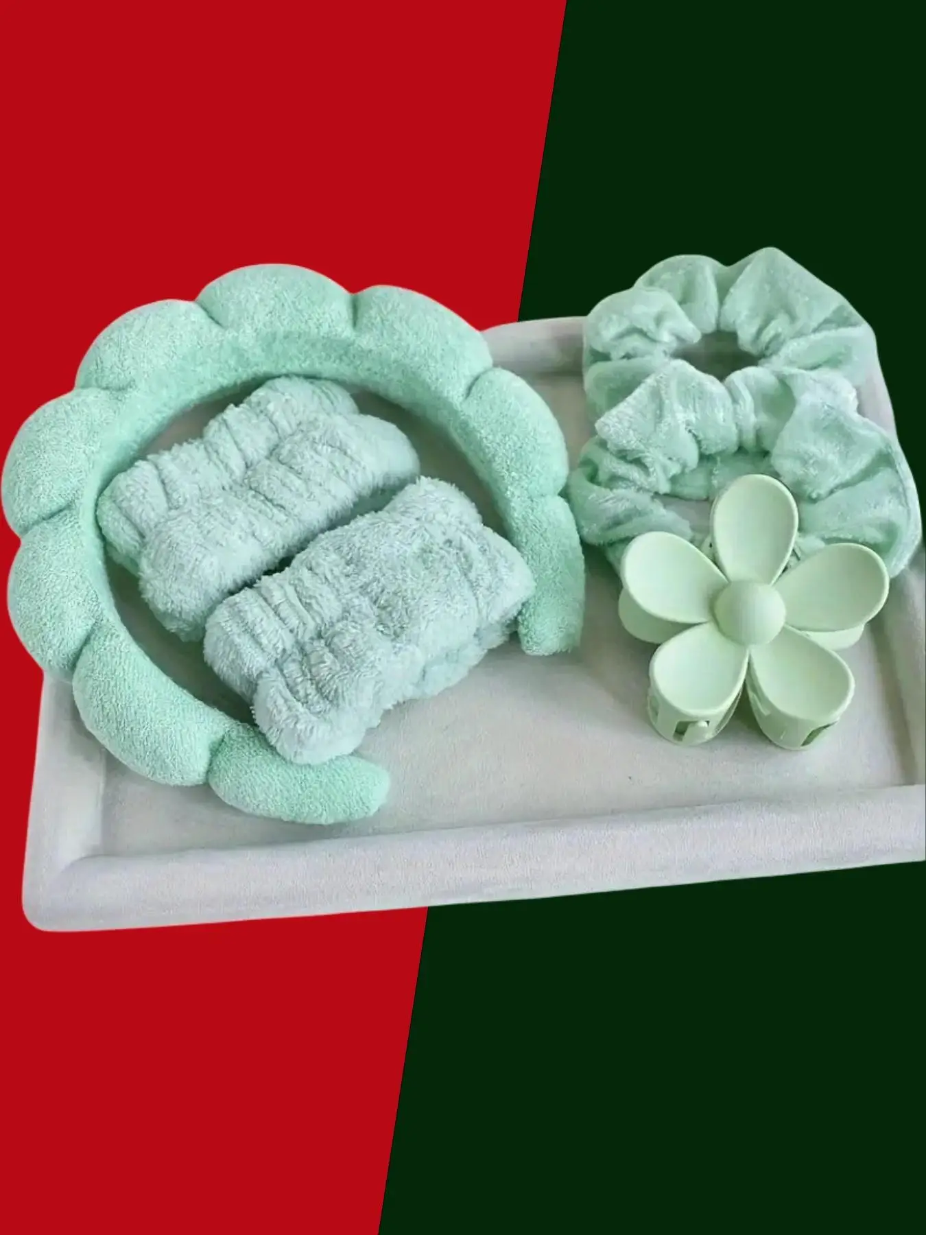 Cute Hair Accessories Sets, 6counts/set Hair Tie & Wristband & Hair Hoop & Hair Claw for Women & Girls, Summer Fashion Women Accessories for Daily Fac