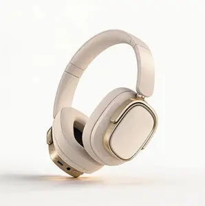 Foldable Over Ear Headphones with Microphone 35 Hours Playtime Low Latency Wireless Bluetooth 5.4 Lightweight Ergonomic Design Active Noise Cancelling ANC Deep Bass HiFi Stereo for Gaming Sports Compatible iPhone Android PC