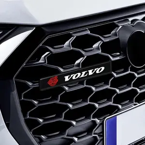 Volvo LED Front Grille Logo Light, R-Design Sport Edition, Compatible with S80l/s60l/v40/xc60/v60/xc90, Enhance Vehicle Sports Style