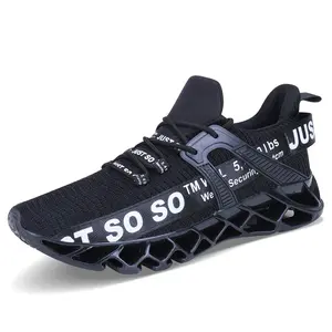 UMYOGO Mens Athletic Walking Blade Running Tennis Shoes Fashion Sneakers (10 M US, 1-Black)
