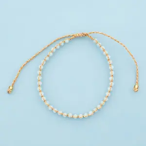 Blue Beaded String Bracelets